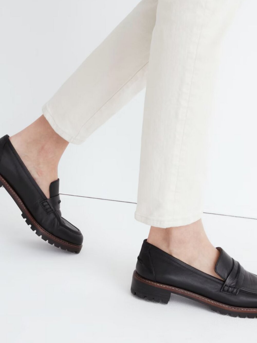 Madewell Corinne Lugsole Loafers, Black, Size 10.5 NWOT - Picture 5 of 5